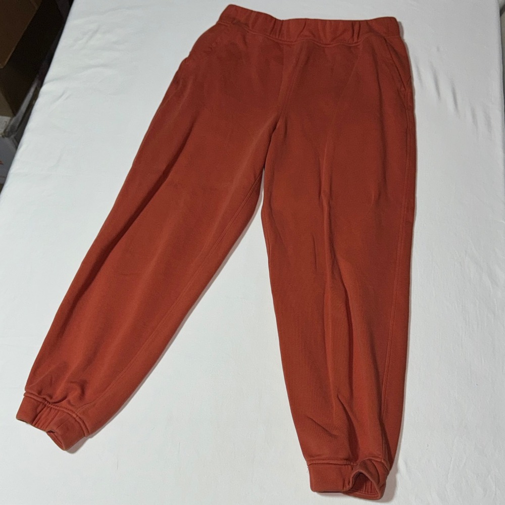Lululemon Scuba‎ High-Rise Jogger Burnt Orange Terracotta Sweatpants Size 8
